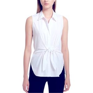 NEW Calvin Klein Tie Front Blouse - Medium
